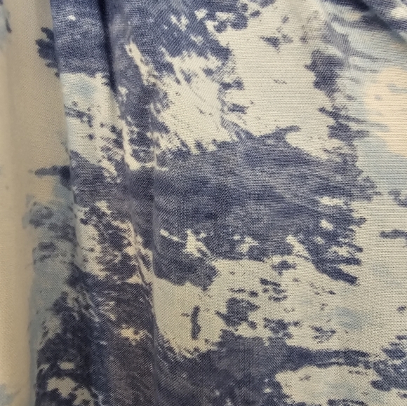 Blue Tie-Dye Women's Top - Picture 10 of 11